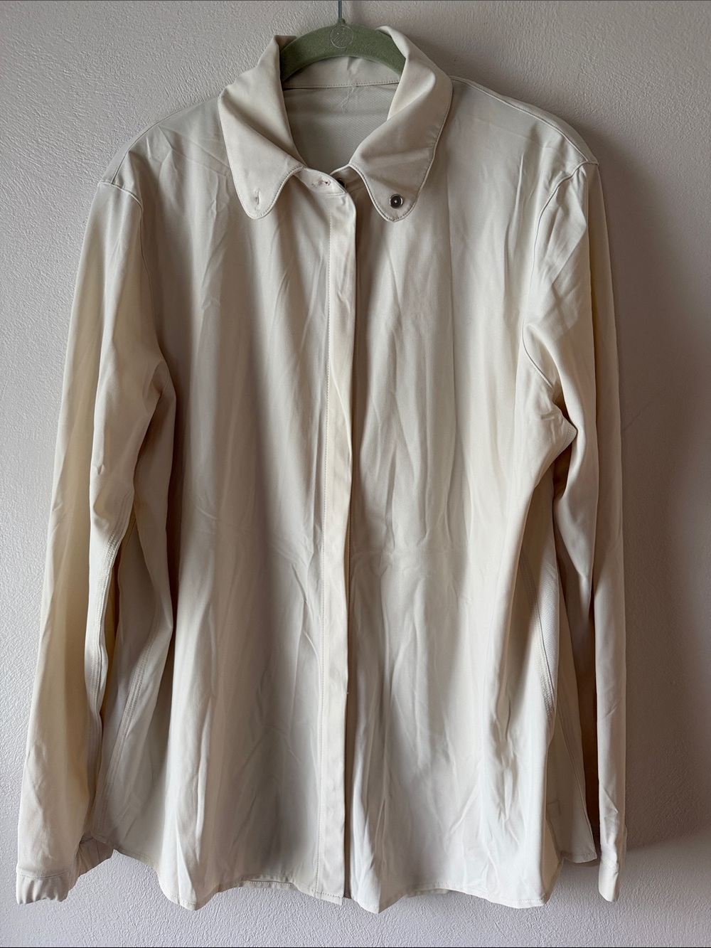 Classic Women's Cream Button-Front Shirt